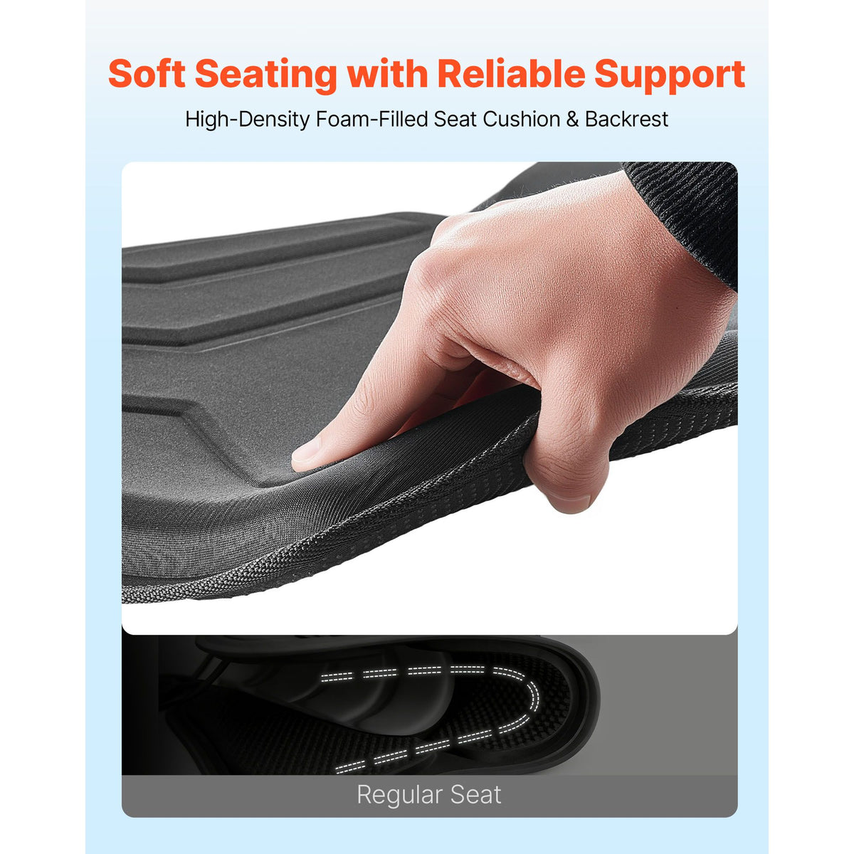 Kayak Seat, 1 Pack 31 mm Thick, Universal Paddle Board Seat with Back Support, Hexagonal Sit-on-Top Soft Padded Cushion with Storage Bag & Adjustable Straps for SUP, Fishing/Inflatable Kayak