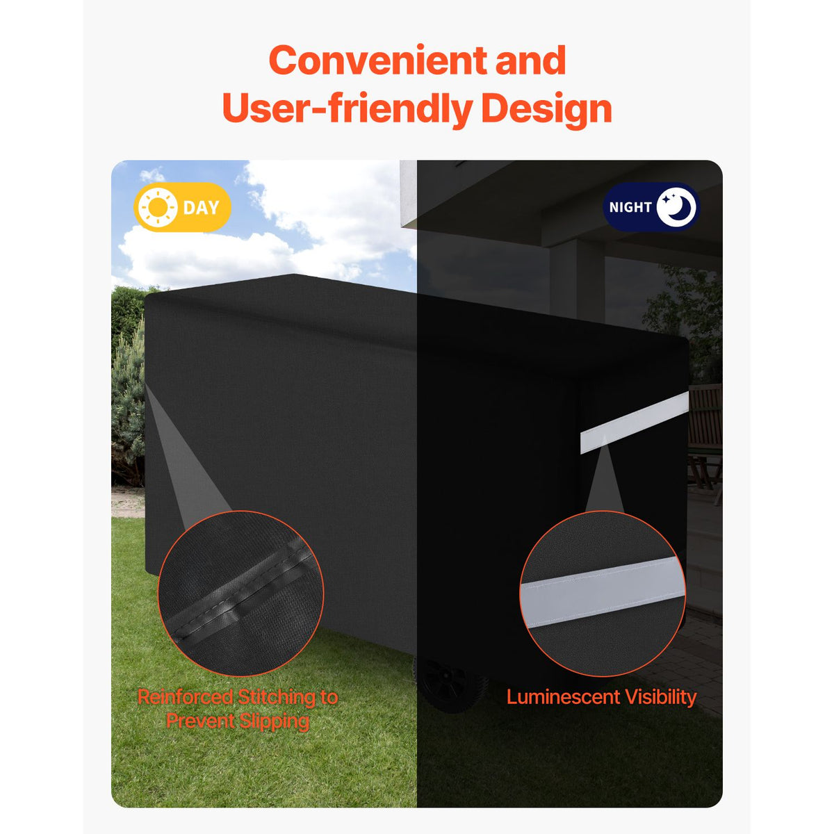 66 inch Grill Cover Heavy Duty BBQ Gas Grill Cover Outdoor Waterproof