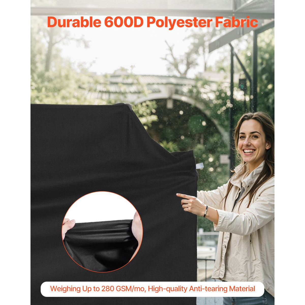 65 inch Grill Cover Heavy Duty BBQ Gas Grill Cover Outdoor Waterproof
