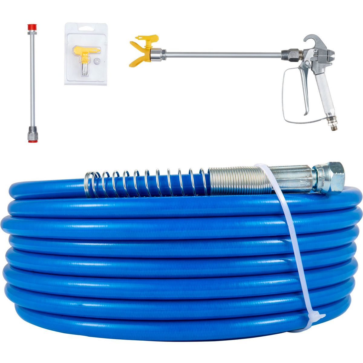 Airless Paint Spray Hose Kit 50ft 1/4in Swivel Joint 3600psi with 517 Tip