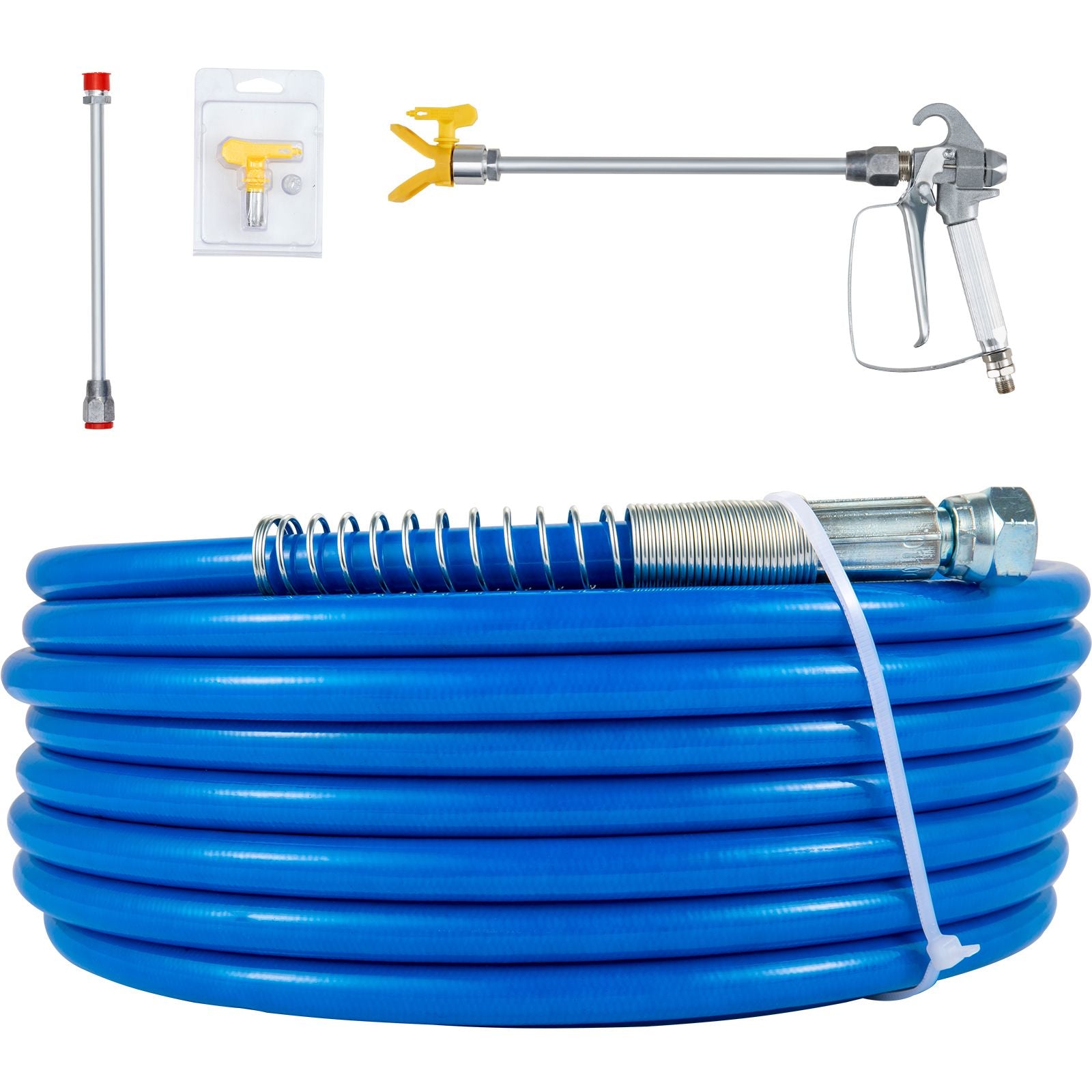 Airless Paint Spray Hose Kit 50ft 1/4in Swivel Joint 3600psi with 517 Tip