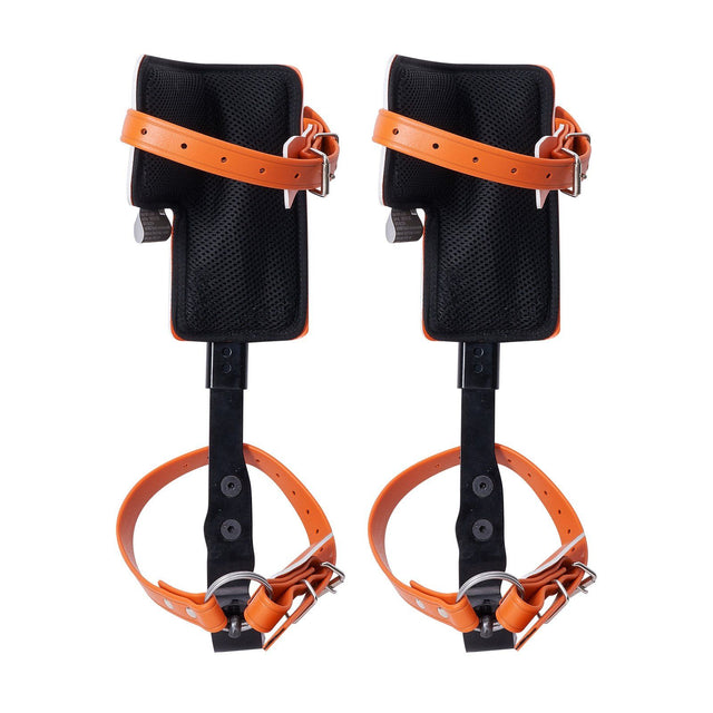1-Pair Alloy Steel Climbing Spurs 350lb Harness Orange