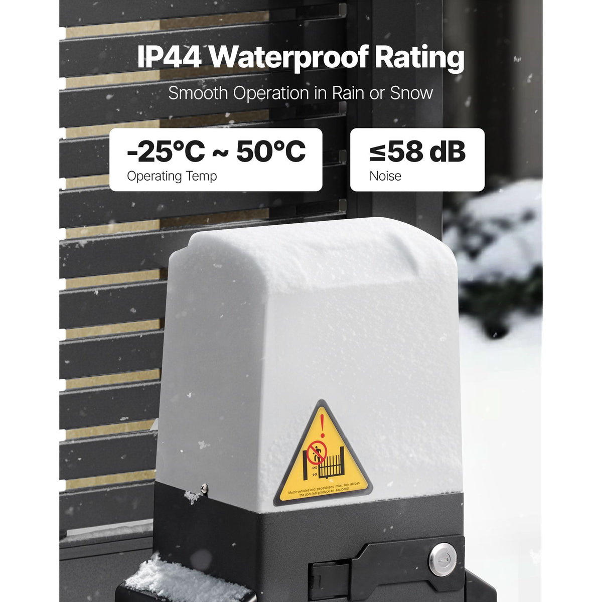 280W Electric Sliding Gate Opener 816kg Chain Drive Infrared Sensor
