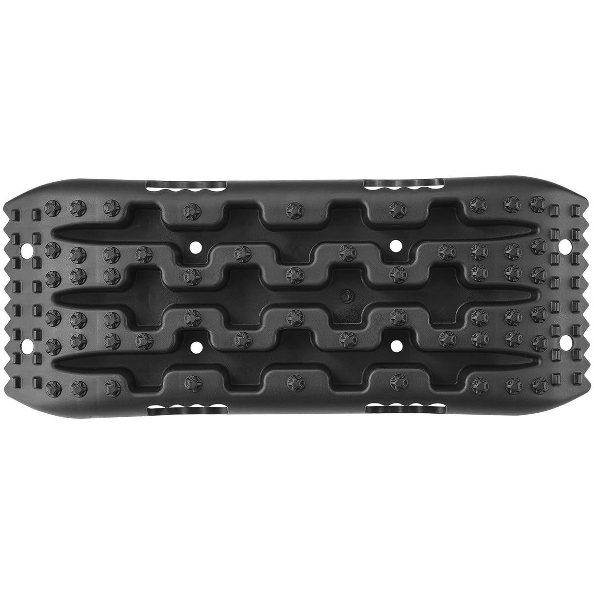 2PCS Traction Boards with PP for Mud Snow Sand Storage Bag Short Black
