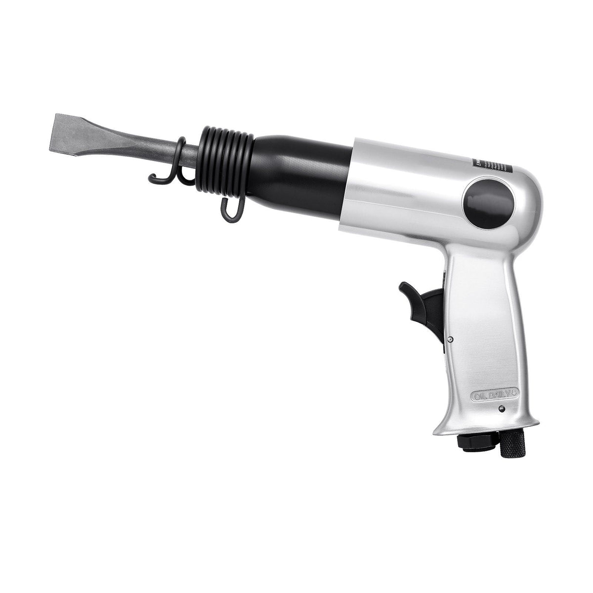 Air Hammer, 3500BPM Pneumatic Hammer with 70mm Stroke & 4PCS Chisels Round Shank, Pistol-Grip Compact Air Chisel Pneumatic Shovel Tool for Cutting Punching Scraping