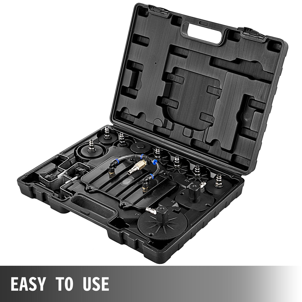 Pneumatic Air Pressure Bleeder, Brake Pressure Bleeding Tool Portable Brake and Clutch Bleeder Valve System Kit Garage Workshop Mechanics Brake Oil and Fluid Extractor Bleeder Tool