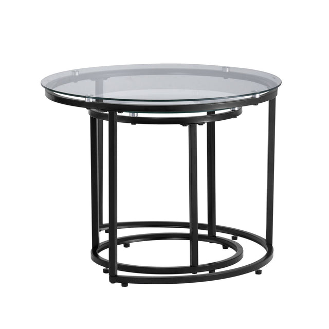 Nesting Coffee Table Set 2 600 Small Metal Frame Living Room Bedroom Balcony