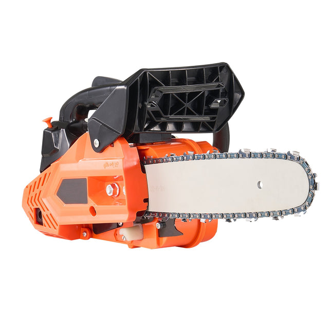 25 cc Gas Chainsaw, 305 mm Gas Powered Chainsaw, 0.75 kW Power Chain Saw with Non-Slip Handle, Gas-Powered Chainsaws with Dual Fuel Tanks, For Wood Cutting, Tree Trimming, and Land Clearing