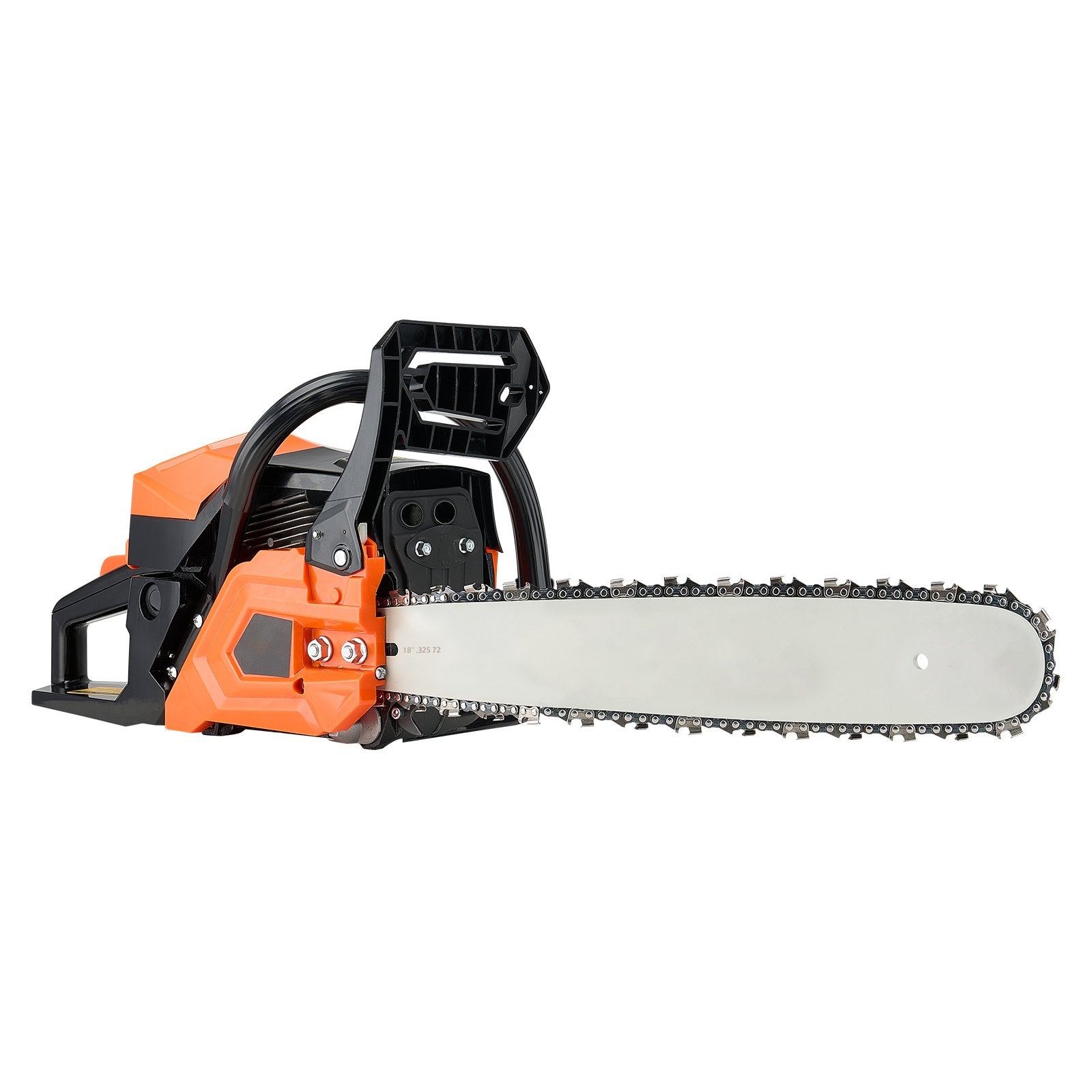 52cc Gas Chainsaw 1.8 kW Gas Powered 455 mm Chainsaw For Wood Cutting