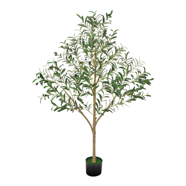 1.5m Artificial Olive Tree Black Pot