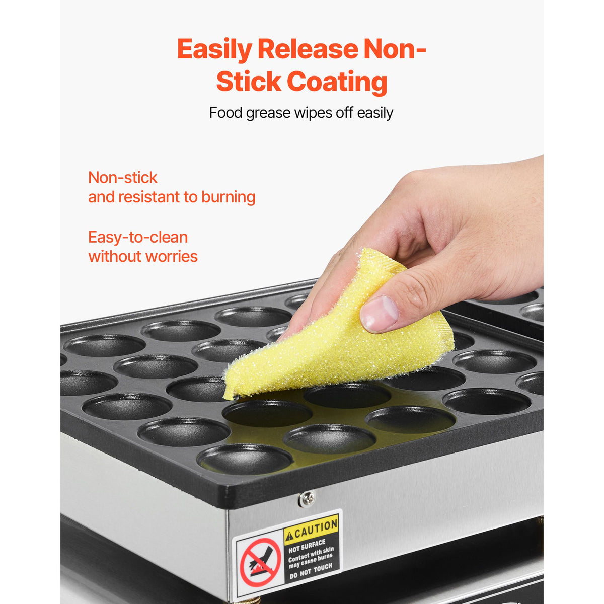 50PCS Mini Dutch Pancake Maker, Non-stick Stainles - V952-SBJNP-543-50X0001002V3