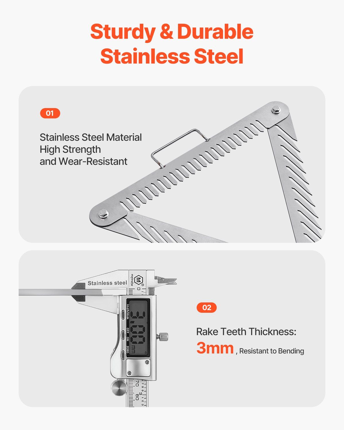 24in Aquatic Weed Rake, 3-Sided Lake Weed Rake with Handle, Portable and Foldable Pond Water Grass Razor, Stainless Steel Throwable Floating Pond Weeds Cutter with 30 ft Rope, for Lakes Ponds