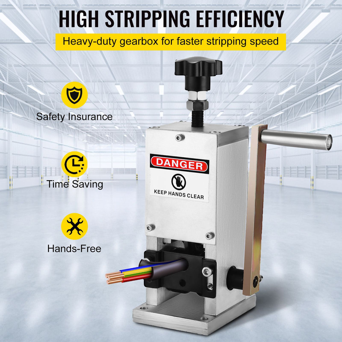 Wire Stripping Tool 0.06-0.98 Inch Cable Wire Stripping 1 Cutting Blade Wire for cutting and Stripping Scrap Copper Wire