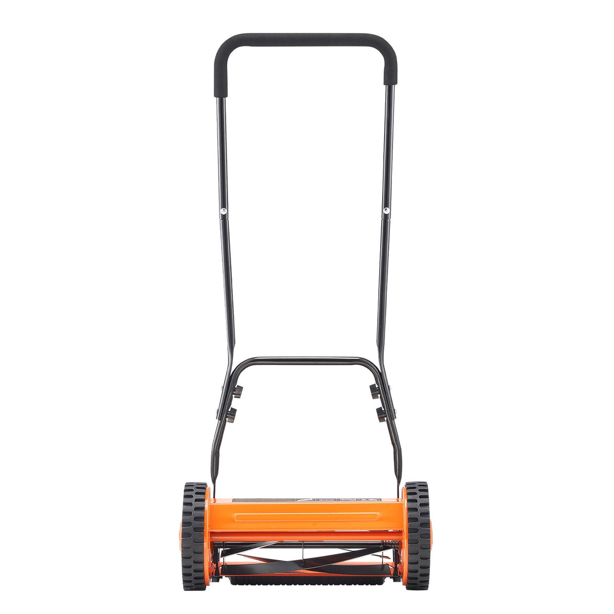 40cm Push Reel Lawn Mower 5-Blade Adjustable Height Grass Catcher 2-Wheel
