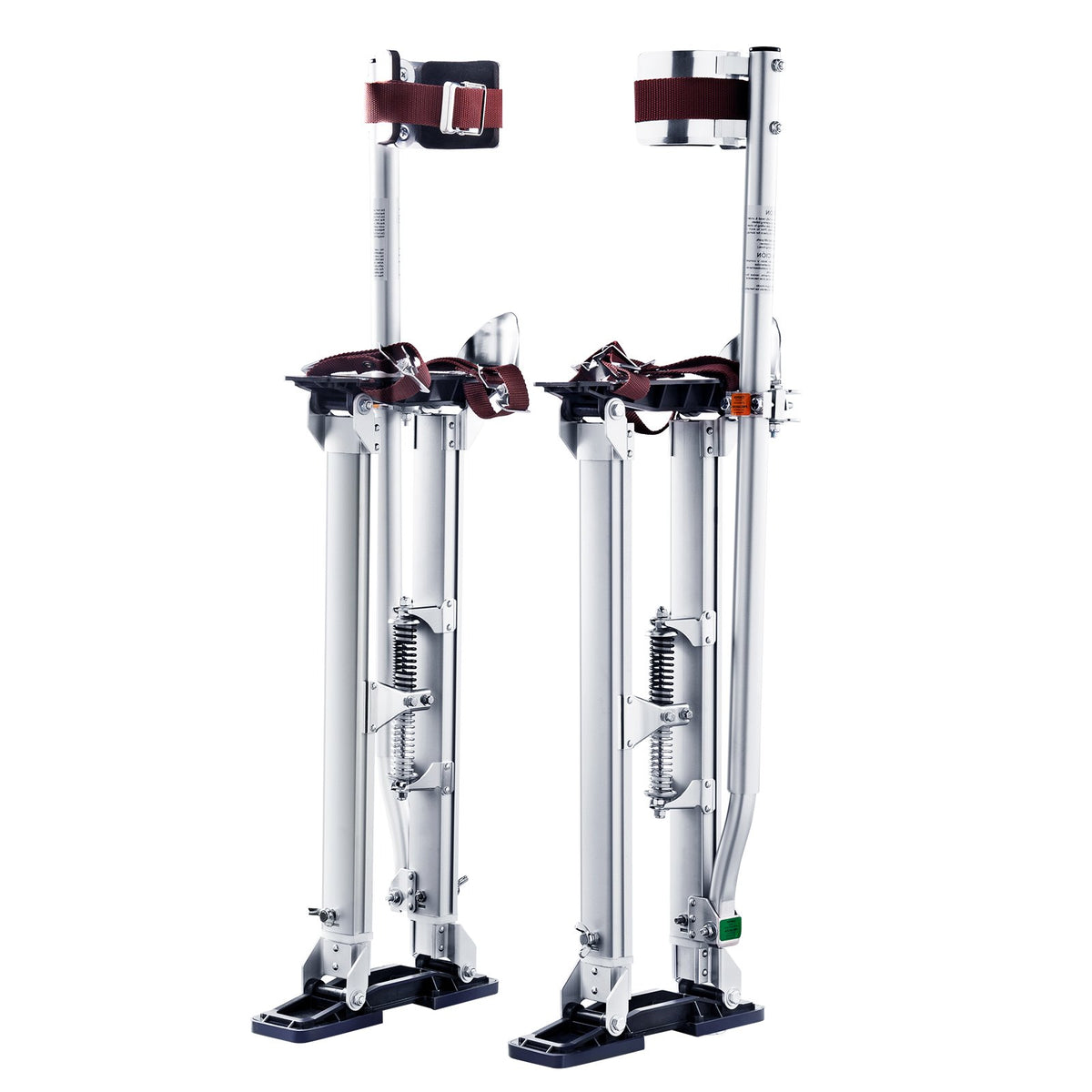 Drywall Stilts, 24''-40'' Adjustable Aluminum Tool Stilts with Protective Knee Pads, Durable and Non-Slip Work Stilts for Sheetrock Painting, Walking, Taping, Silver