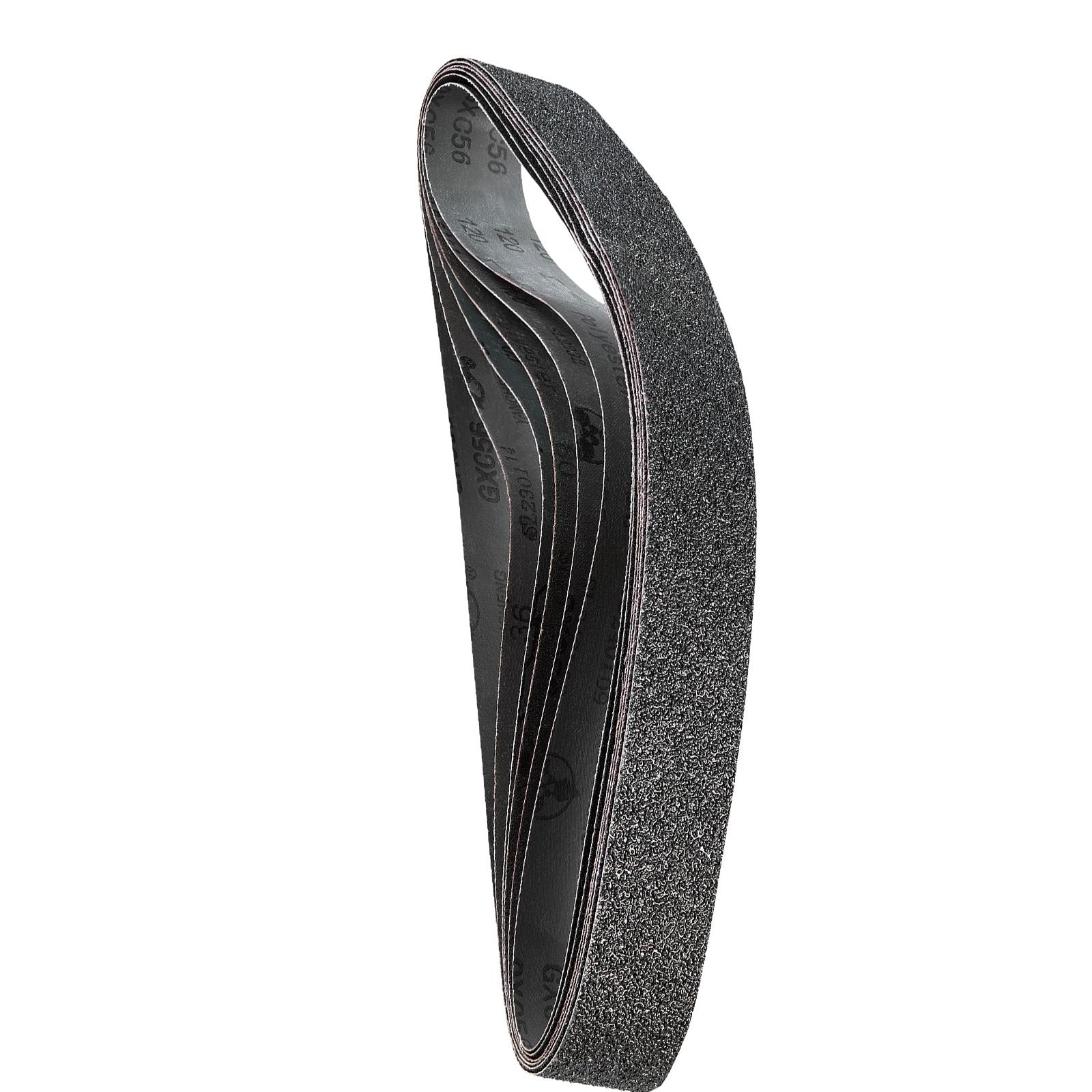 Sanding Belts, 50mm x 1066mm Belt Sander Sanding Belts, 6 PCS (Each of 36 40 60 80 100 120 Assorted Grits) Silicon Carbide for Knife Sharpening, Metalworking, Composites, Plastic Finishing