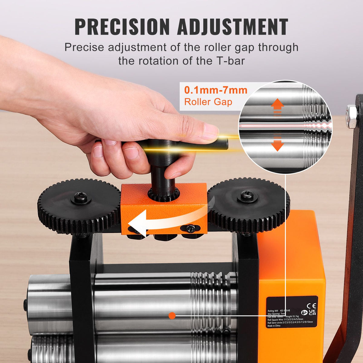 Rolling Mill, 3"/76 mm Jewelry Rolling Mill Machine, - V952-SHYYPJ3H10000SGWWV0