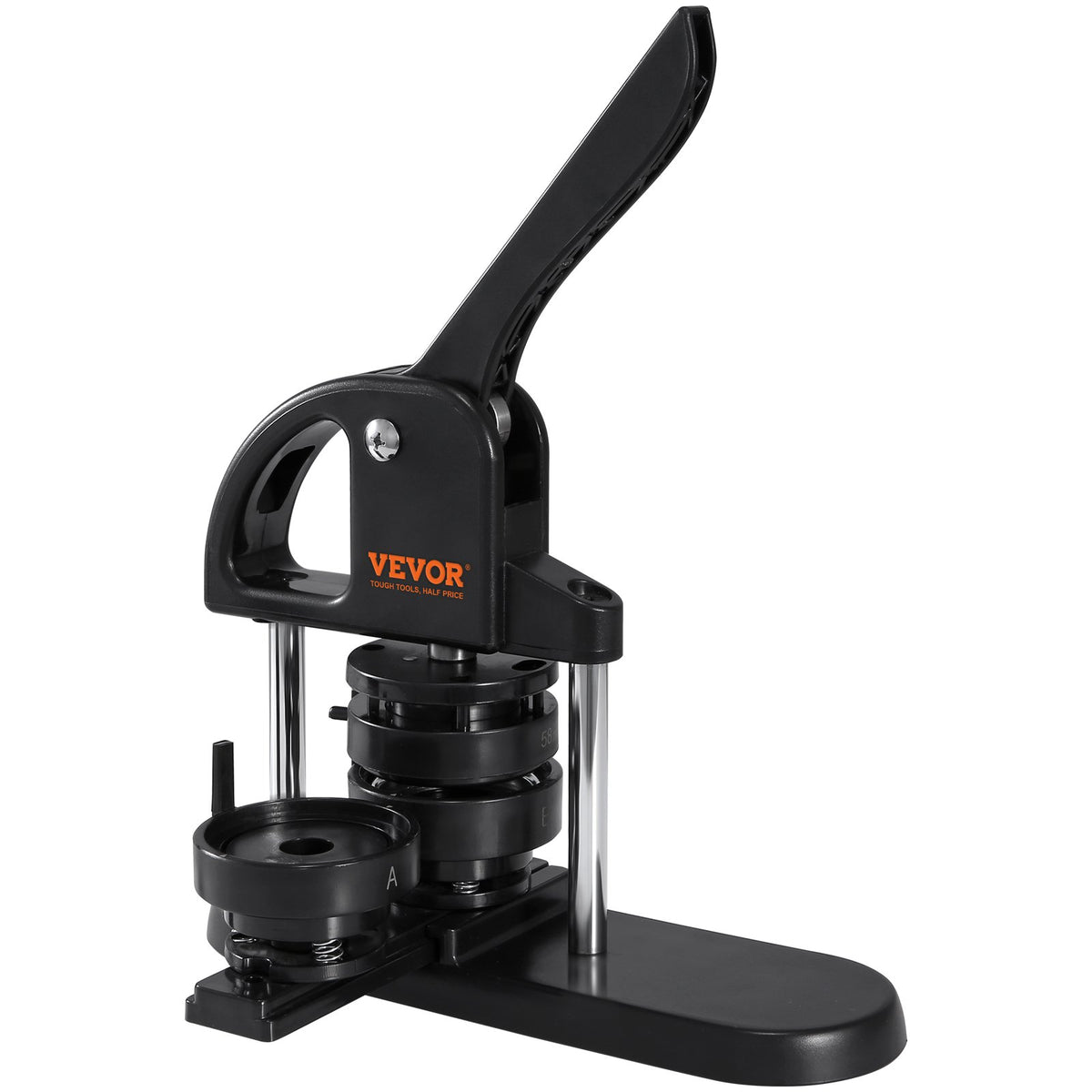Button Maker Machine, 1/1.25/2.28 inch(25/32/58mm) 3-in-1 Pin Maker, Installation-Free Badge Punch Press Kit, Button Making Supplies with 300pcs Button Parts, Circle Cutter, Magic Book