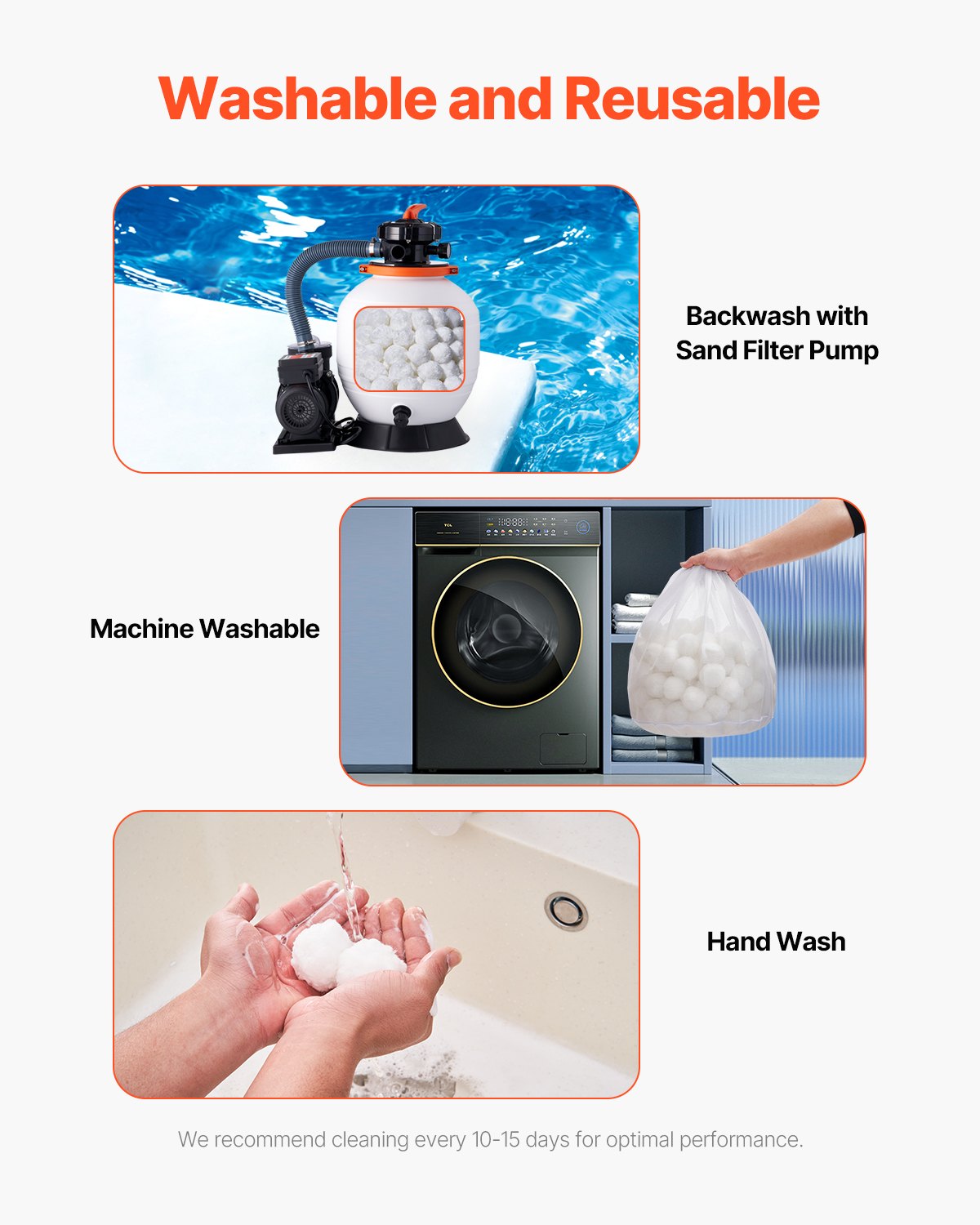 Pool Filter Balls for Sand Filter Pump 0.7 kg Reusable for Swimming Pool
