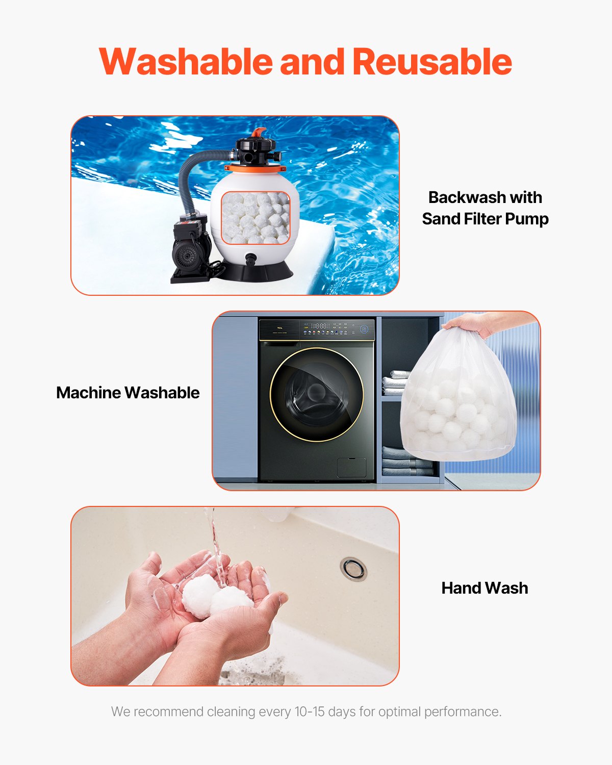 Pool Filter Balls for Sand Filter Pump 1.56 kg Reusable for Swimming Pool