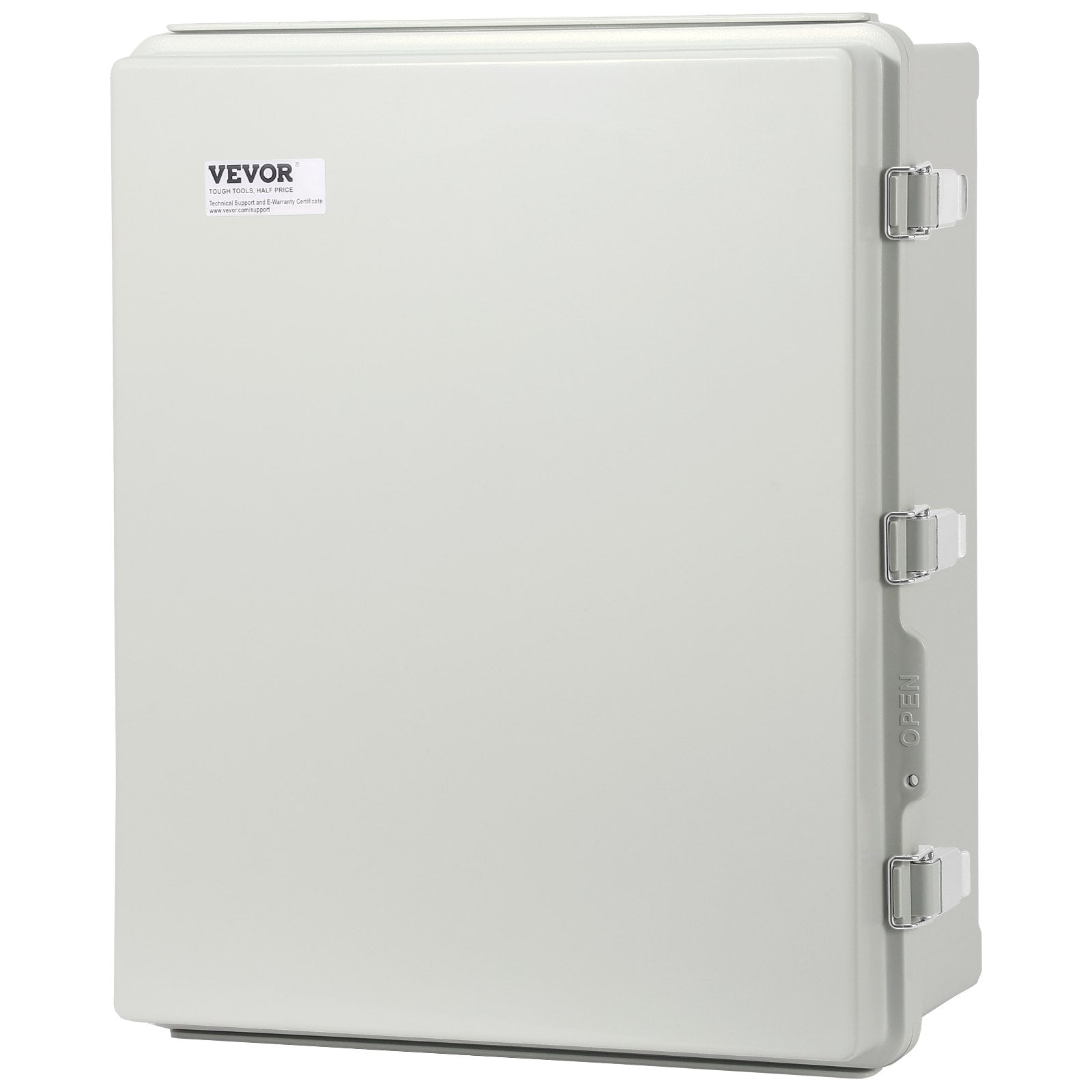 Outdoor Electrical Junction Box, 350 x 250 x 150 mm, ABS Plastic Electrical Enclosure Box with Hinged Cover Stainless Steel Latch, IP67 Dustproof Waterproof for Outdoor Electrical Projects