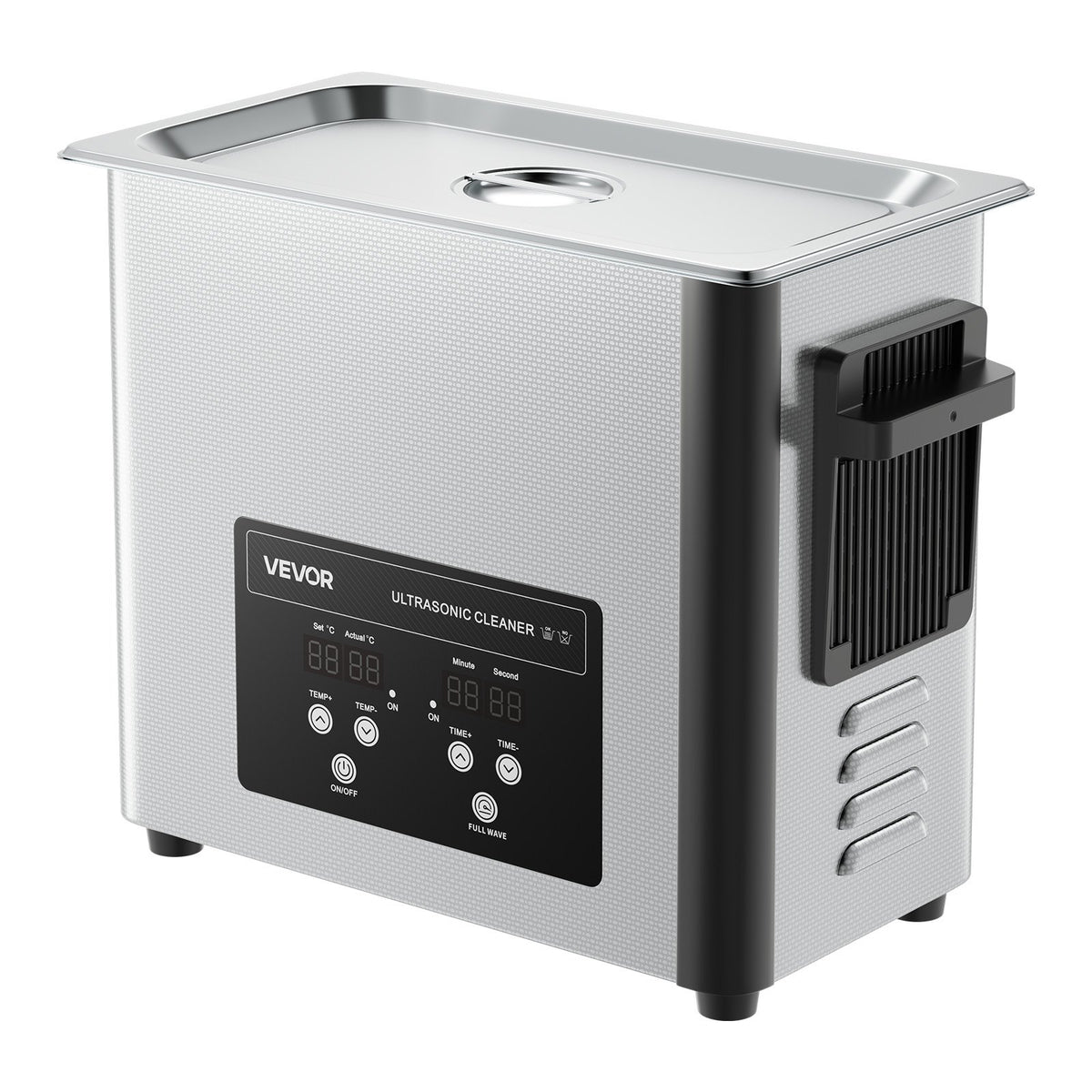 6L Ultrasonic Cleaner, Professional Ultrasonic Cleaner Machine with Cleaning Basket & Digital Display, 120W Stainless Steel 40kHz Cleaning Machine for Watches, Razors, Jewelry, Coins and More