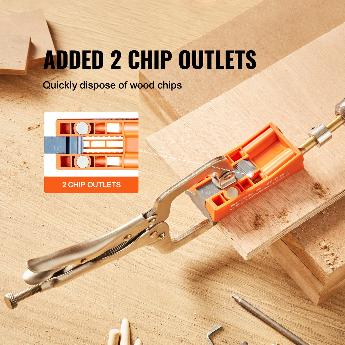 Pocket Hole Jig, 56 Pcs Mini Jig Pocket Hole System with C-clamp, Step Drill, Wrench, Drill Stop Ring, Square Drive Bit, and Screws, for DIY Carpentry Projects