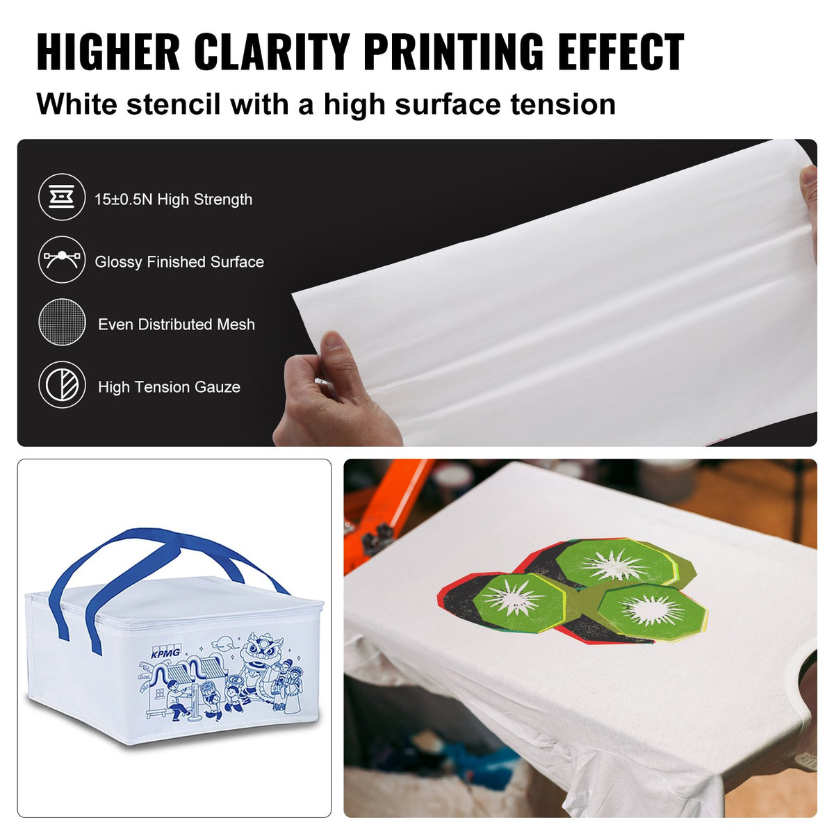 Screen Printing Kit, 6 Pieces Aluminum Silk Screen Printing Frames, 25.4 x 35.6 cm Silk Screen Printing Frame with 156 Count Mesh, High Tension Nylon Mesh and Sealing Tape for T-shirts DIY