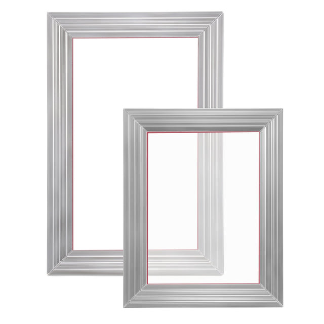 2pc Aluminum Screen Printing Frames 110 Mesh Squeegees