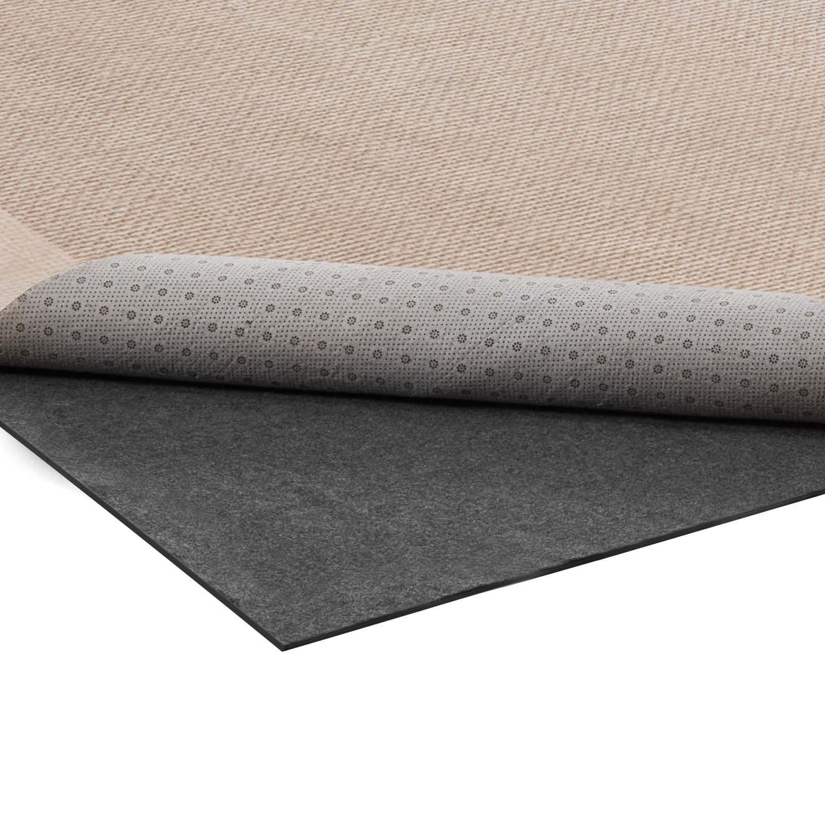 Rug Pad 0.91 x 1.52 m, Non-slip Carpet Area Pad, Rug Mat Padding with Dual Surface Felt Cushion & Rubber Gripper, Hardwood Floor Protection for All Floors, Finishes, Keeps Carpets in Place