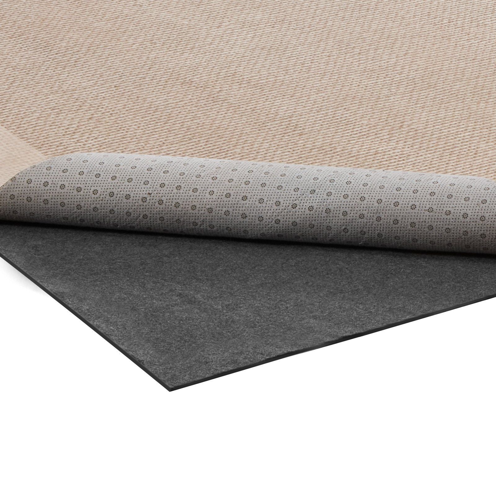 Rug Pad 1.52 x 2.13 m, Non-slip Carpet Area Pad, Rug Mat Padding with Dual Surface Felt Cushion & Rubber Gripper, Hardwood Floor Protection for All Floors, Finishes, Keeps Carpets in Place