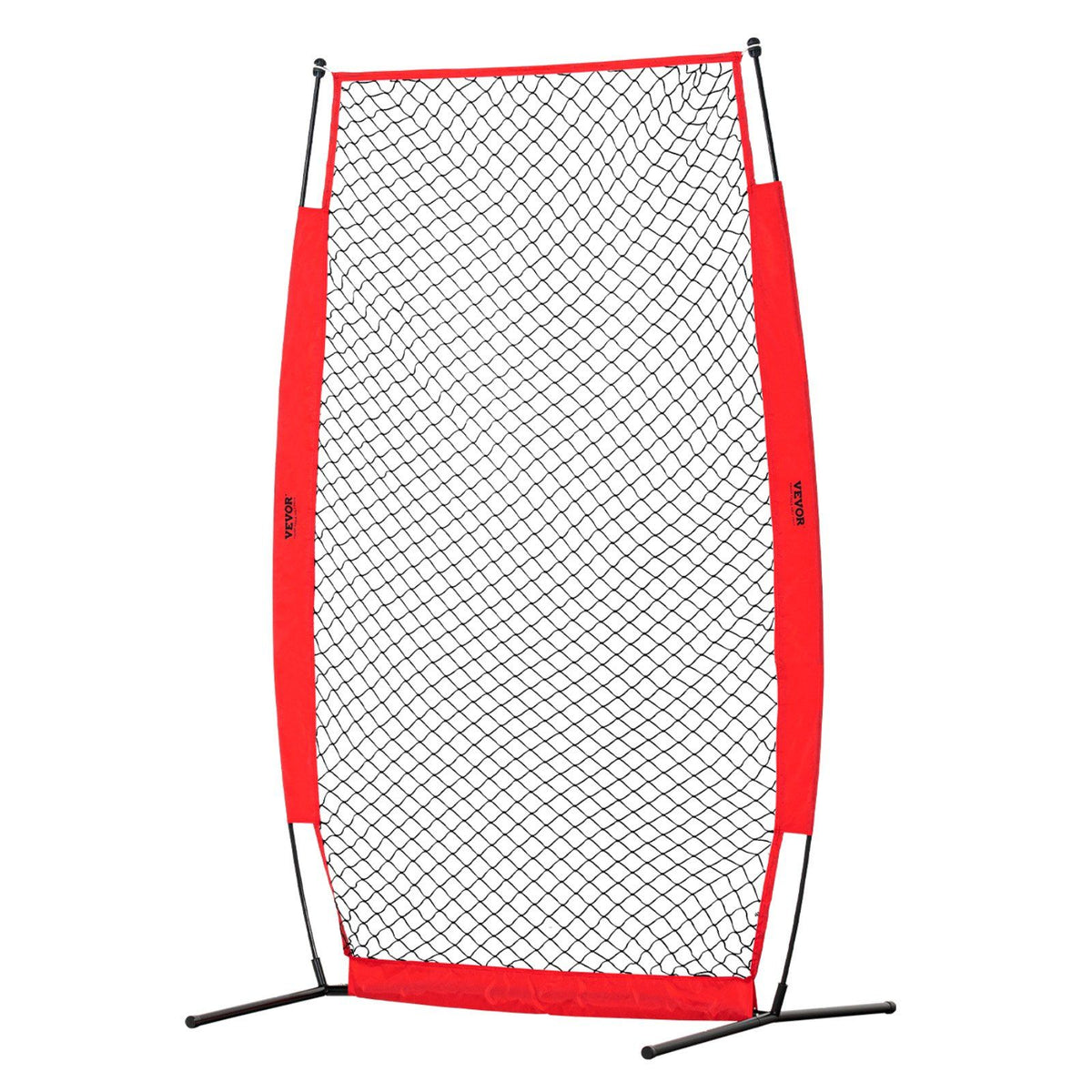 I Screen Baseball for Batting Cage, 7x4 ft Baseball & Softball Safety Screen, Body Protector Portable Batting Screen with Carry Bag & Ground Stakes, Baseball Pitching Net for Pitchers Protection