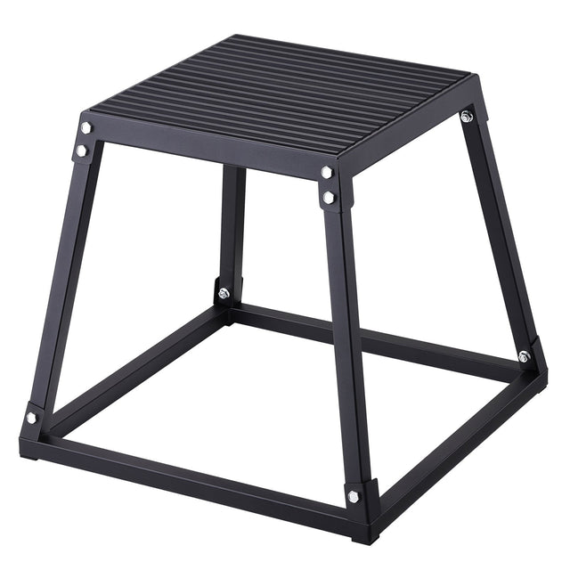 18in Steel Plyometric Jump Box Anti-Slip Black