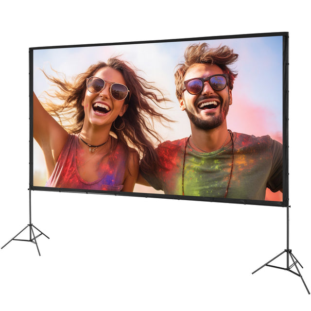 150in 16:9 4K Outdoor Projector Screen Stand Carry Bag