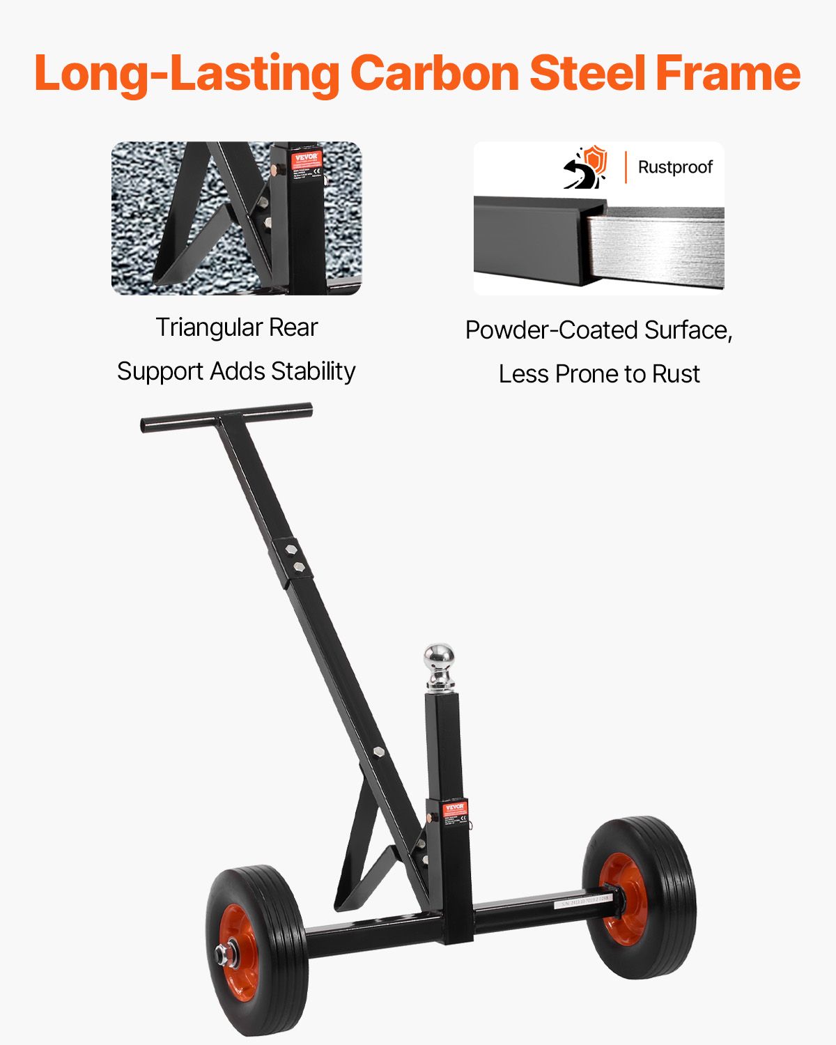 Trailer Dolly, 600lbs Tongue Weight Capacity, Carbon - V952-TYSDQYC600BHGRGNOV0