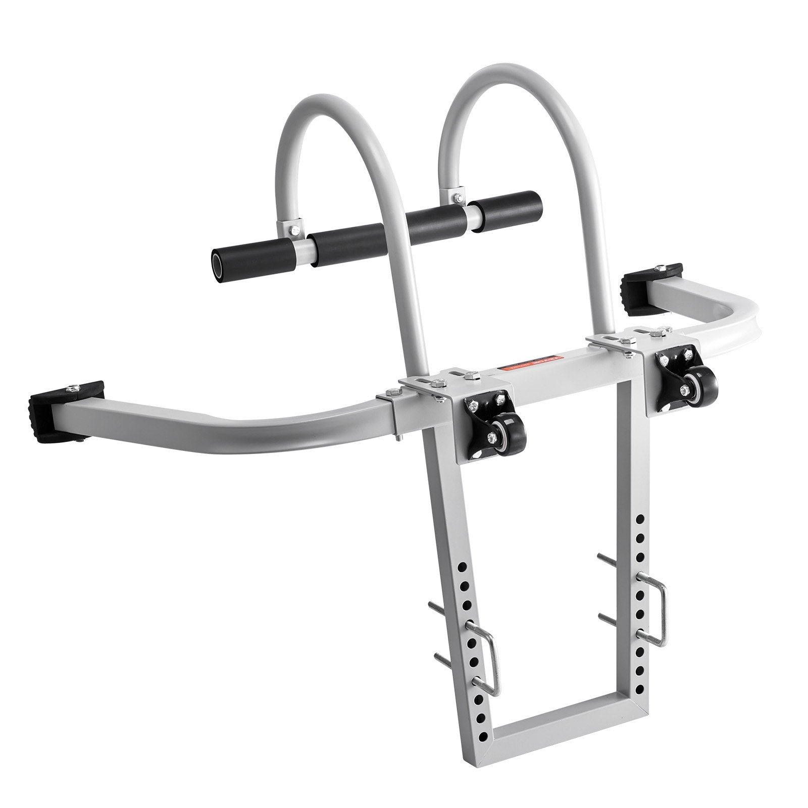 Ladder Stabilizer, 2 in 1 Extension Wall Ladder Standoff Hook, Roof Ridge Ladder Accessories Both Horizontally and Vertically, Heavy-duty Steel Rubber Grip T-Bar, Quick Access to Steep Roofs