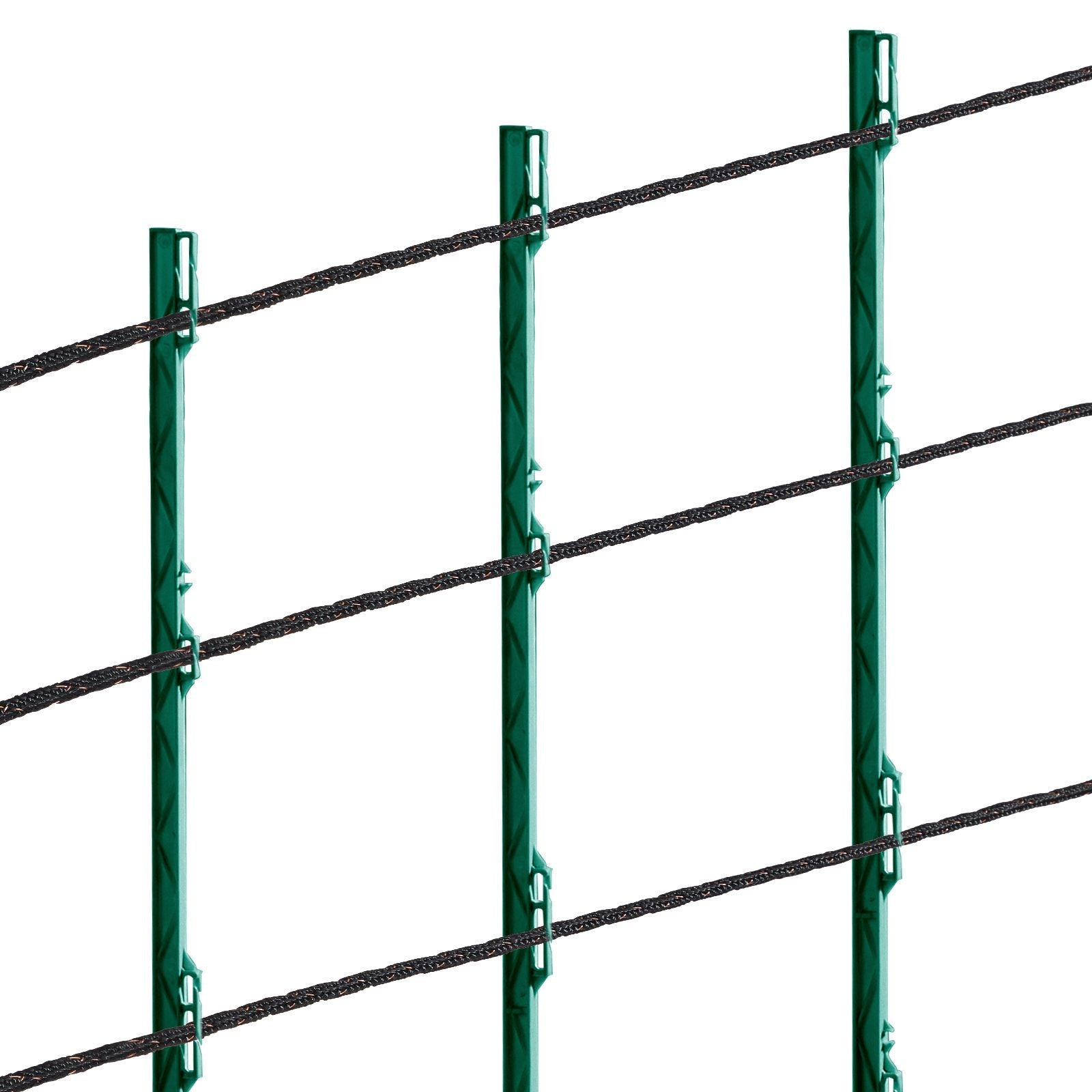 Electric Fence Wire, 1000Ft 305M Portable Polywire, 1/4" Diameter 2 Copper Strands for Reliable Conductivity and Rust Resistance, Fencing Rope Line for Horse, Cattle, Livestock