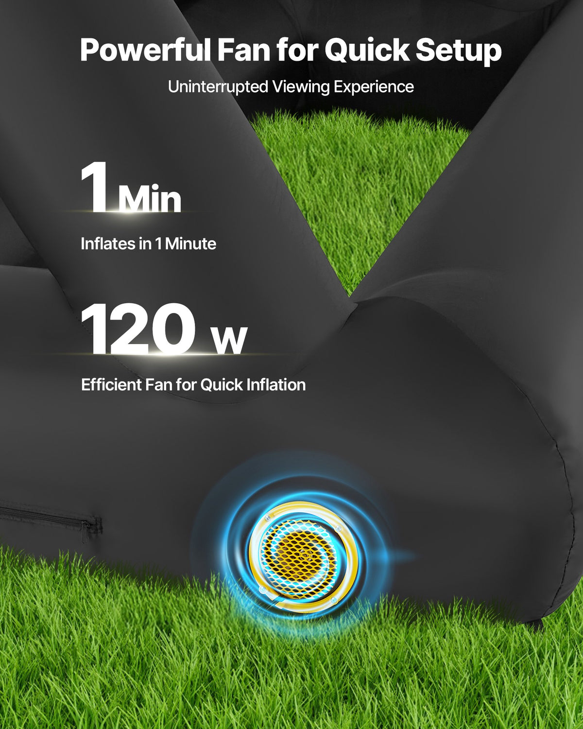 14 ft Inflatable Movie Screen 16:9 600D Movie Projector with Portable Bag