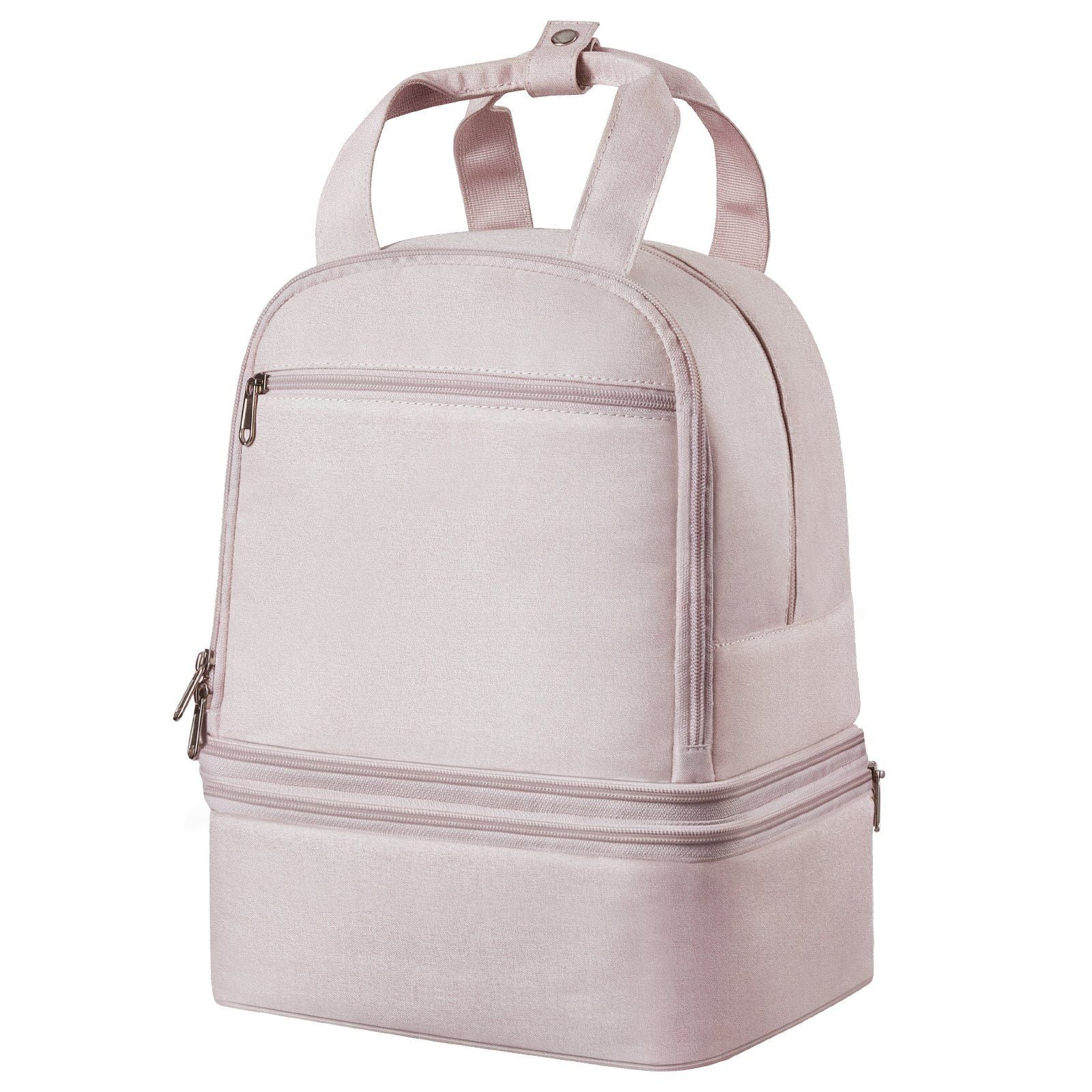 Breast Pump Backpack, Breast Feeding Bag with Ice Pack, Fits for S1/S2, Pumping Accessories & Breastmilk Storage, Portable Pump Carrying Case for Work, Travel and Family Use, Light Pink