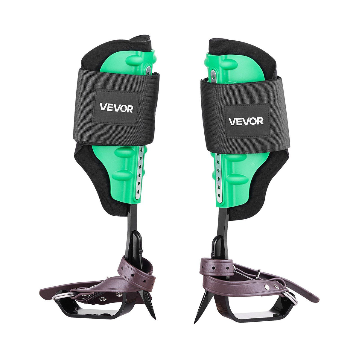 Tree Climbing Spikes Set, Height-Adjustable Tree Climbing Gear with Straps & Spike Protectors, 159 kg Load Capacity, Heavy Duty Steel Climb Spurs Arborist Equipment for Fruit Picking Hunting