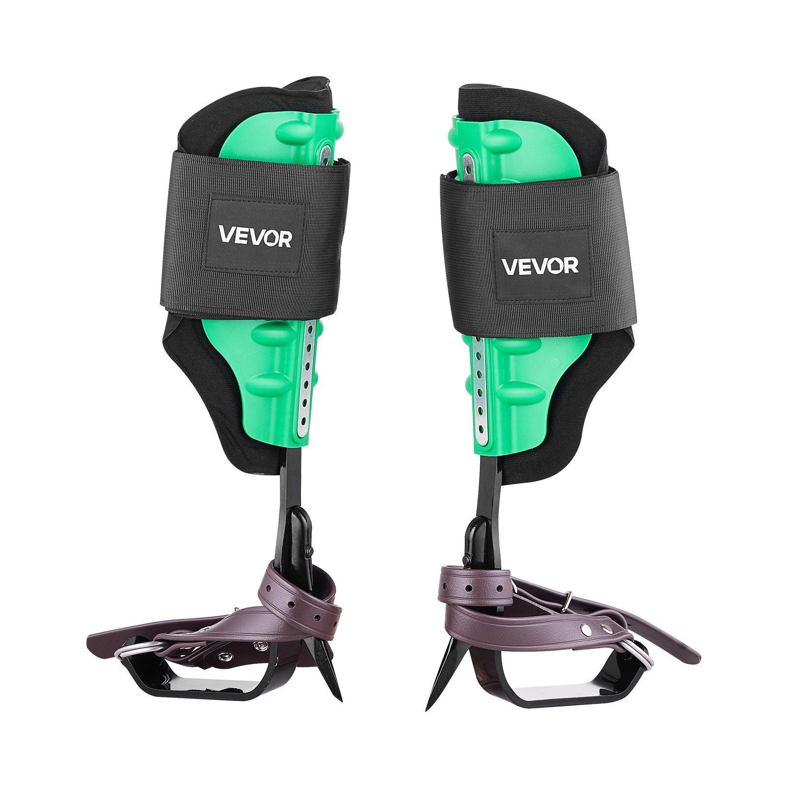 Tree Climbing Spikes Set, Height-Adjustable Tree Climbing Gear with Straps & Spike Protectors, 159 kg Load Capacity, Heavy Duty Steel Climb Spurs Arborist Equipment for Fruit Picking Hunting