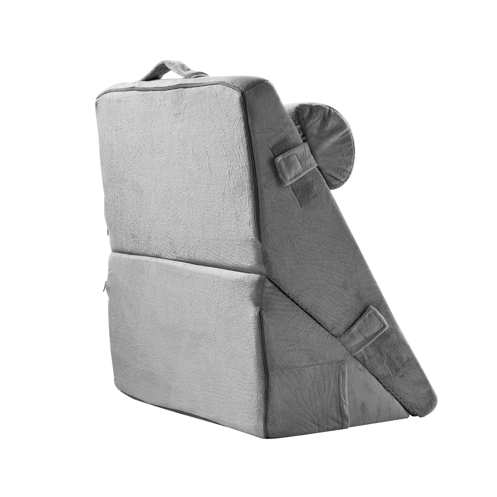 Bed Wedge Pillow for Sleeping, 3 Pcs Adjustable Orthopedic Bed Wedge Set, with Washable Cover & Foam Support, Post Surgery Pillow for Acid Reflux, Back Pain, Snoring Relief & GERD, Dark Grey
