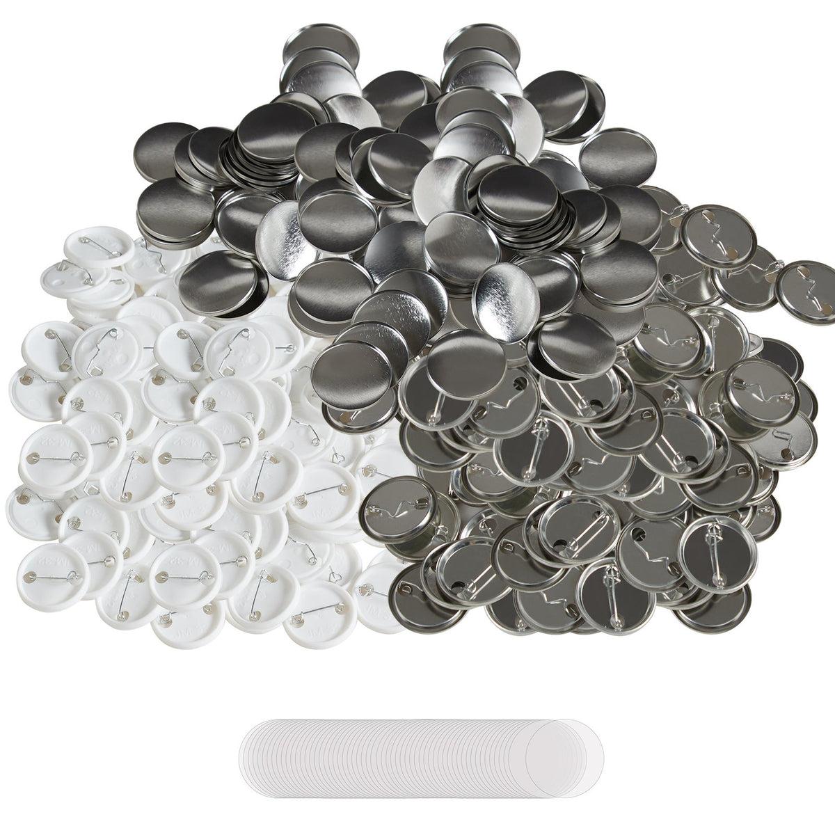 1.25" 32mm Button Badge Parts Supplies for Button Maker Machine 500 Sets