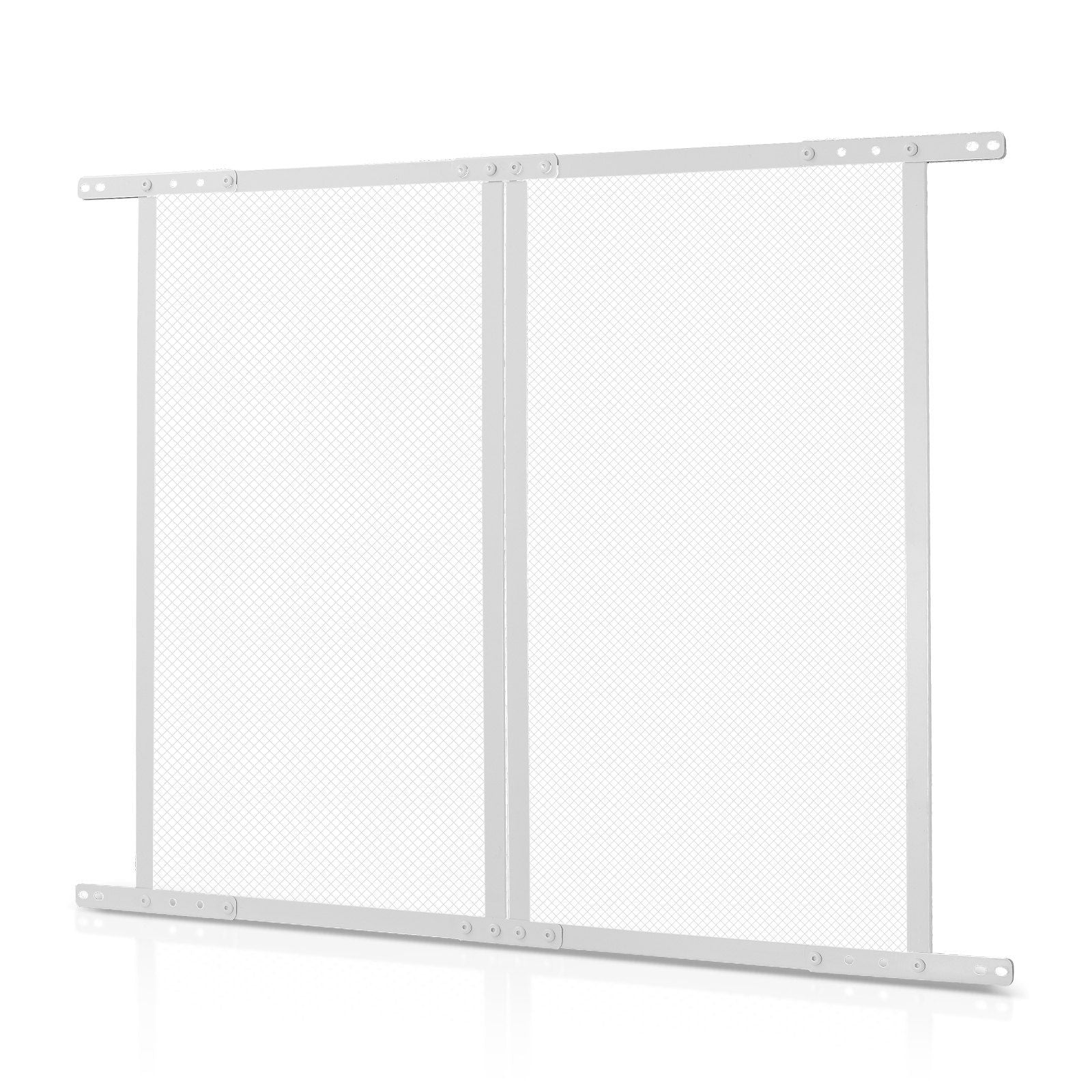 RV Screen Door Protector, 660.4 x 609.6 mm Door Grille, Easy to Install and Disassemble, Reinforced Breathable Protective Mesh, Aluminum Alloy Camper RV Entry Protector for Pet Protection, White