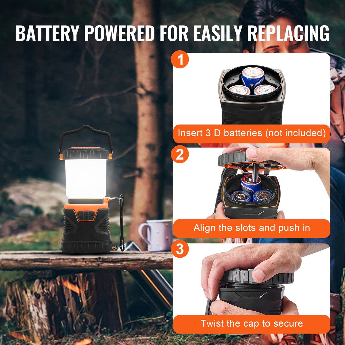 LED Camping Lantern Battery Powered All-in-one for Exceptional Experience