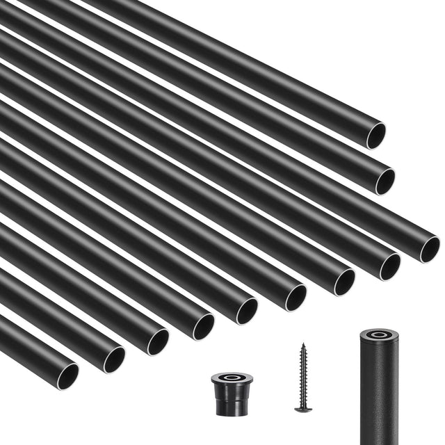 Staircase Balusters 101 Pack 32 3 4 Caps Screws Stairs Porch Patio Fence Black