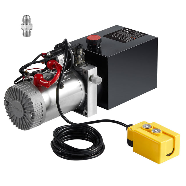 Hydraulic Pump 4 Quart Single 0 91 3200 12V Pump Dump Trailer Car Lifting