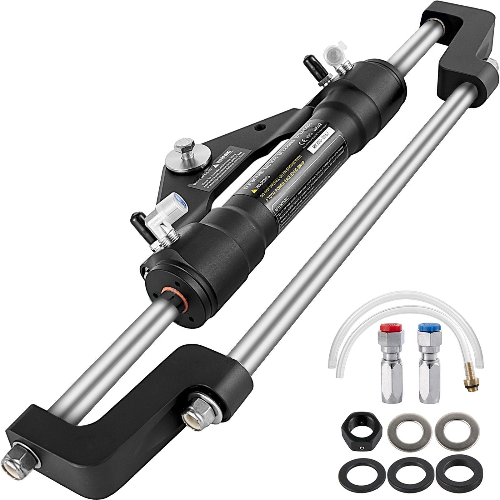 HC5358-3 Front Mount Hydraulic Outboard Steering Cylinder Ram Up To 300HP