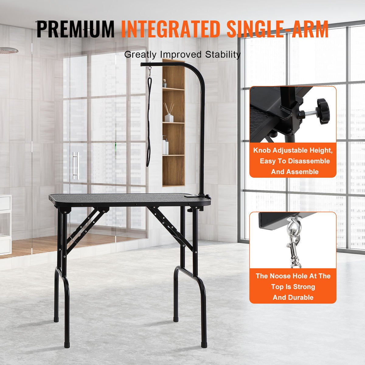 Pet Grooming Table Arm with Clamp, 808 x 460 mm Dog G - V952-ZDMRZ32INCH0M0K0IV0
