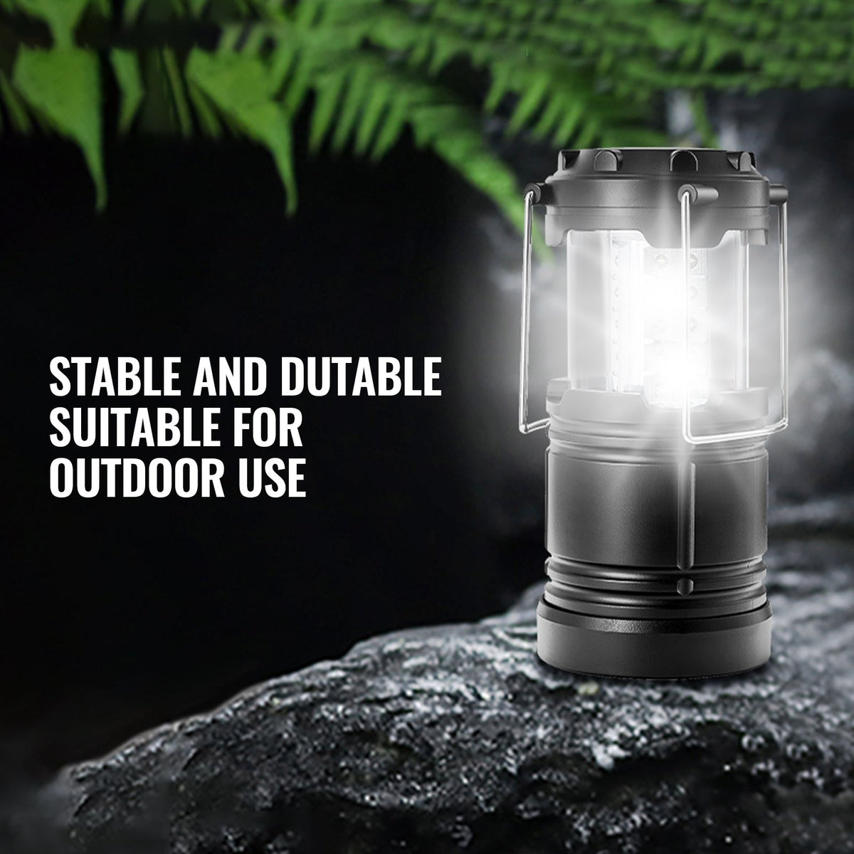 LED Camping Lanterns Collapsible Battery Powered Flashlights Set of 4
